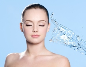 hydrated skin alkaline acidic water